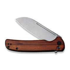 CIVIVI Chevalier Flipper & Button Lock Knife Wood Handle