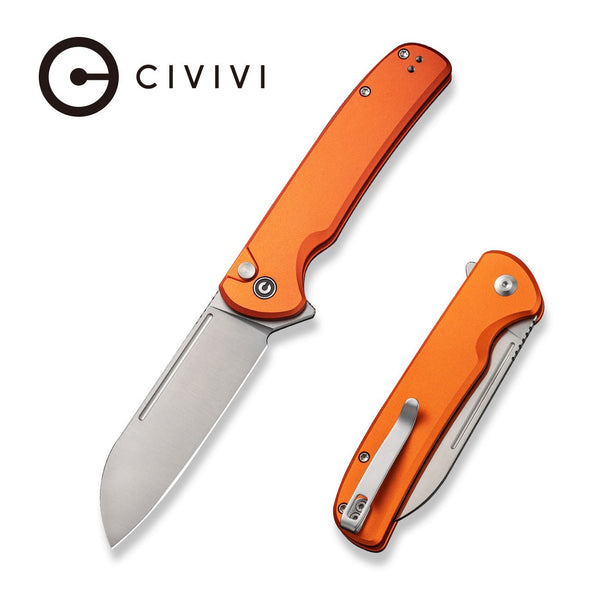 CIVIVI Chevalier II Flipper & Button Lock Knife Aluminum Handle