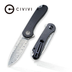 CIVIVI Elementum Flipper Knife Carbon Fiber & G10 Handle